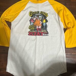 Garlic Festival Graphic Raglan 70s  Tee